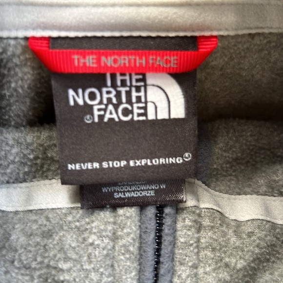 THE NORTH FACE Flash Dry Gray 1/2 Half Zip Fleece Pullover Jacket Men's Medium - Picture 6 of 8